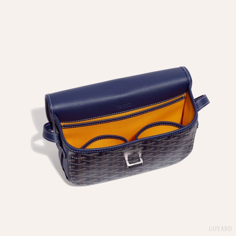 Goyard Belvedere PM Bag Omuz Çantası Lacivert Mavi | GY-LDN4352