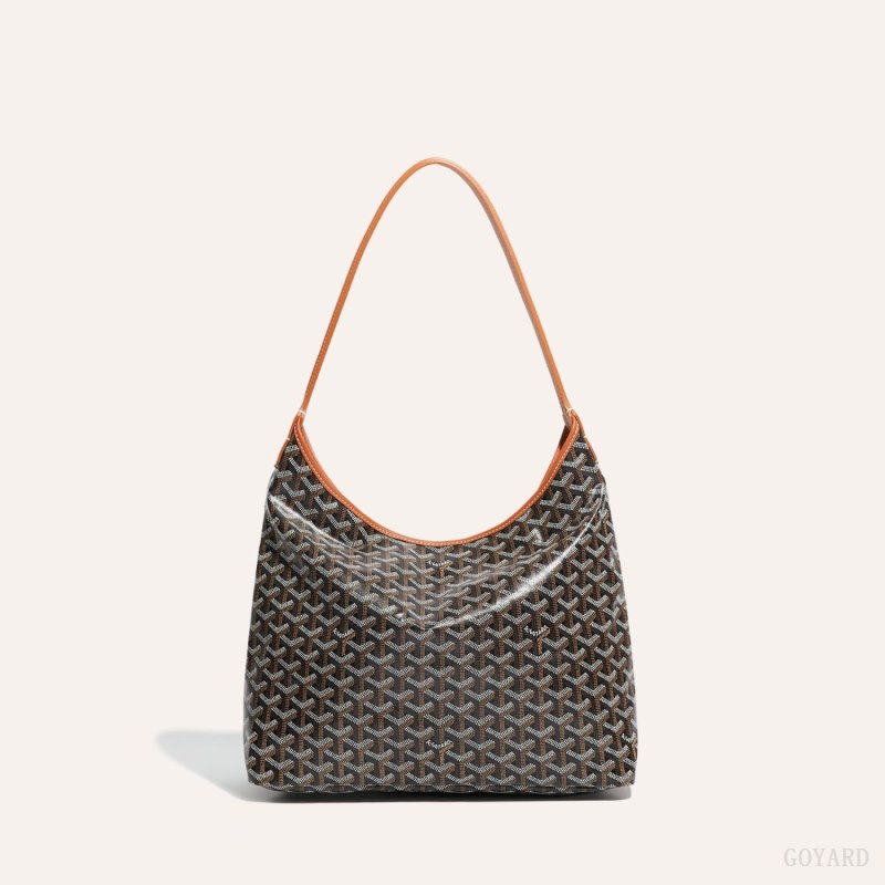 Goyard Bohème Hobo Bag Tote Çanta Siyah Kahverengi | GY-EMQ4404