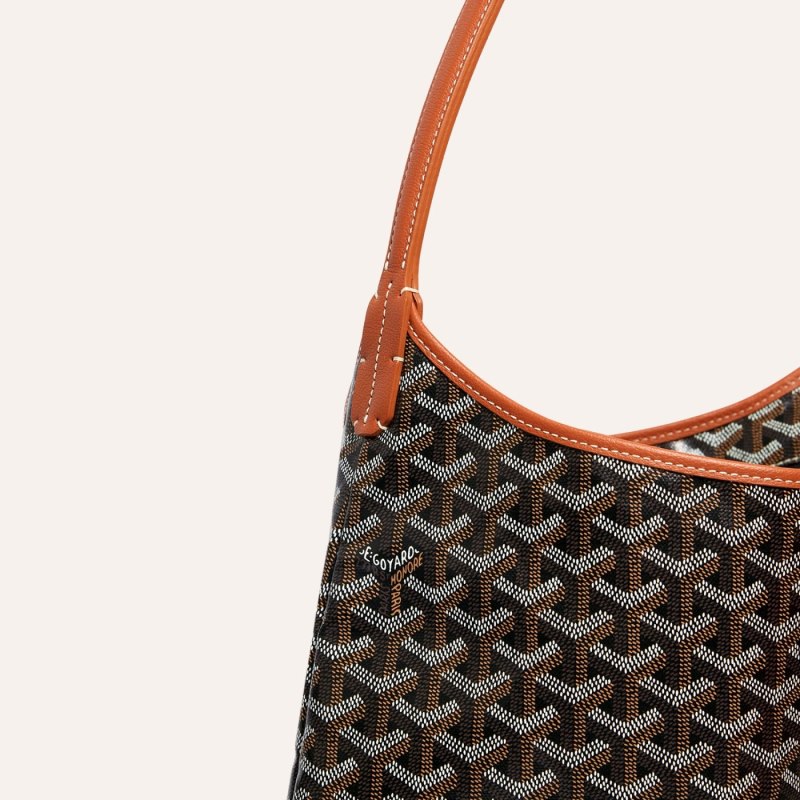 Goyard Bohème Hobo Bag Tote Çanta Siyah Kahverengi | GY-EMQ4404