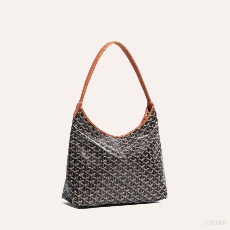 Goyard Bohème Hobo Bag Tote Çanta Siyah Kahverengi | GY-EMQ4404