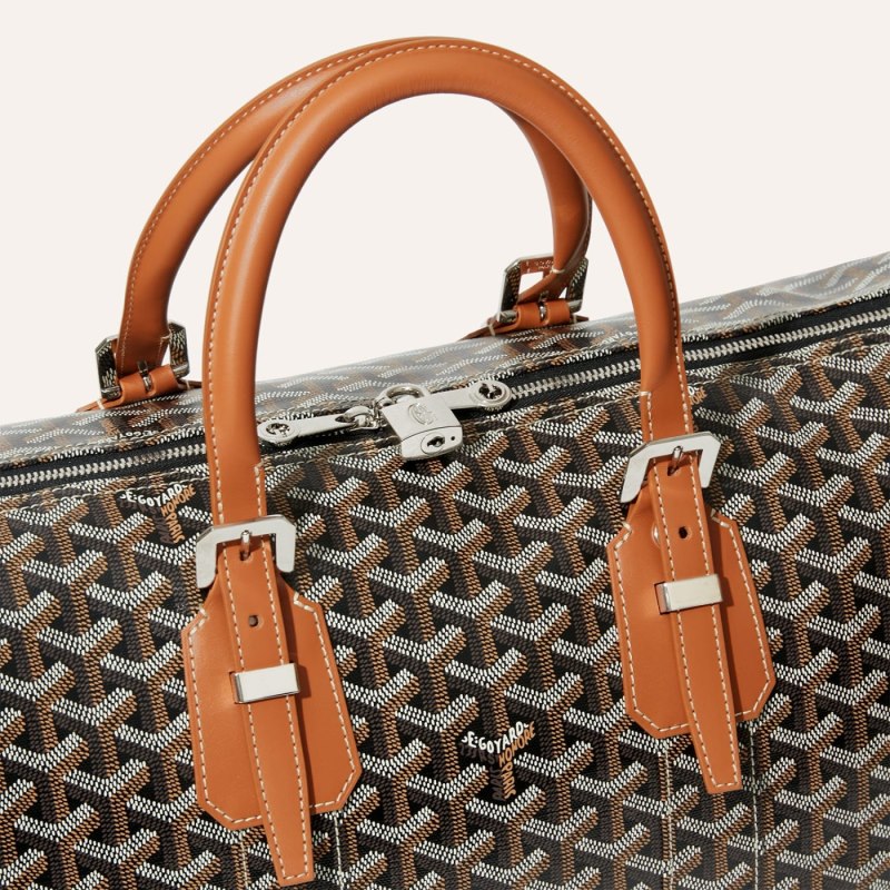 Goyard Boston 45 bag Seyahat Çantası Siyah Kahverengi | GY-YKZ0664