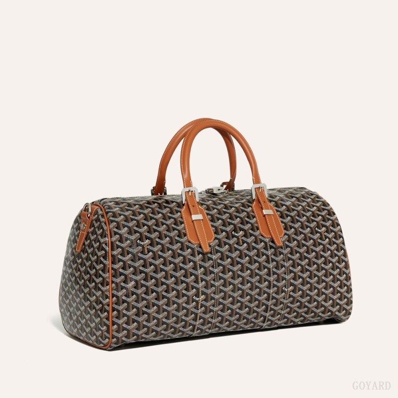 Goyard Boston 45 bag Seyahat Çantası Siyah Kahverengi | GY-YKZ0664