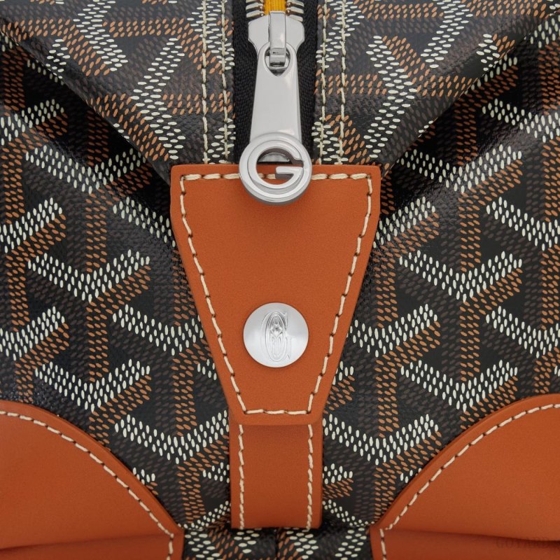 Goyard Bowling 25 Toiletry Bag Aksesuar Siyah Kahverengi | GY-AFD0812