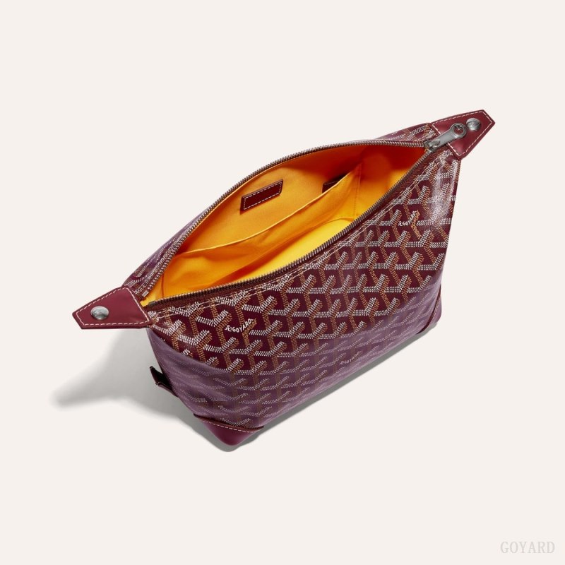 Goyard Bowling 25 Toiletry Bag Aksesuar Bordo | GY-WEG0097