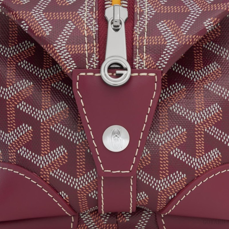 Goyard Bowling 25 Toiletry Bag Aksesuar Bordo | GY-WEG0097