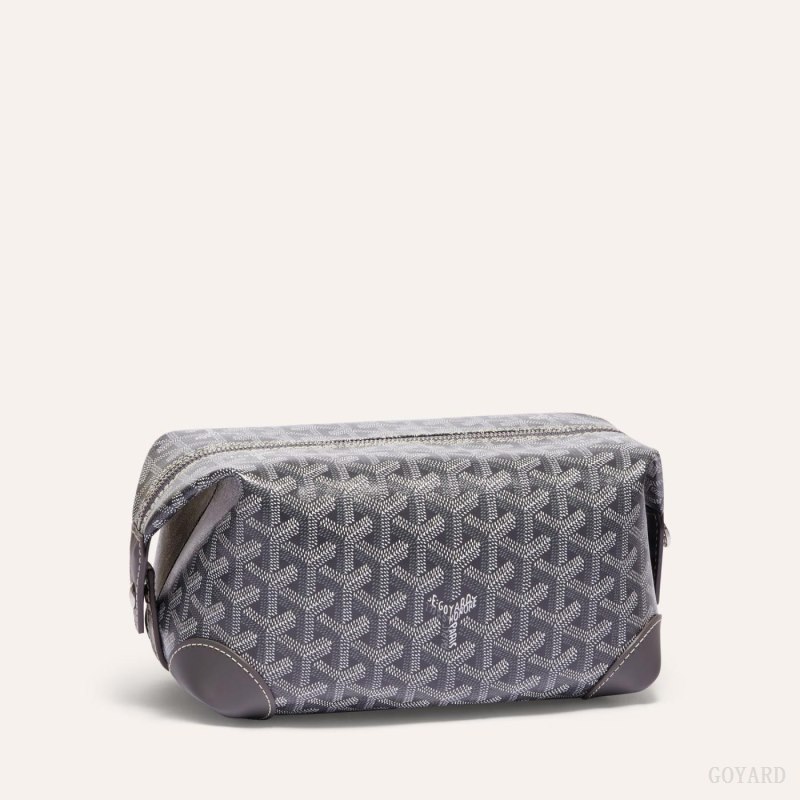Goyard Bowling 25 Toiletry Bag Aksesuar Gri | GY-KHA1642