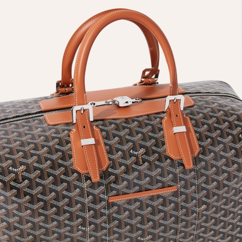 Goyard Bowling 45 bag Seyahat Çantası Siyah Kahverengi | GY-QMK1619