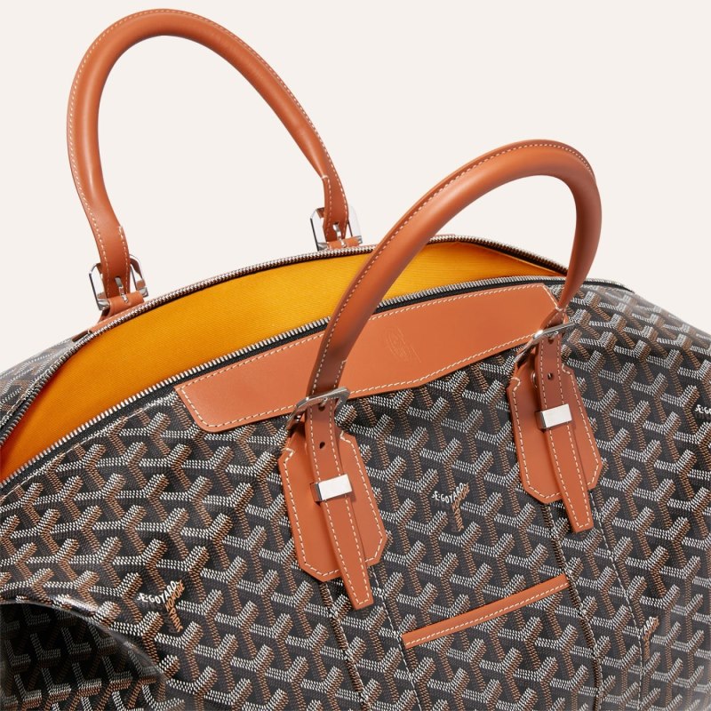 Goyard Bowling 45 bag Seyahat Çantası Siyah Kahverengi | GY-QMK1619