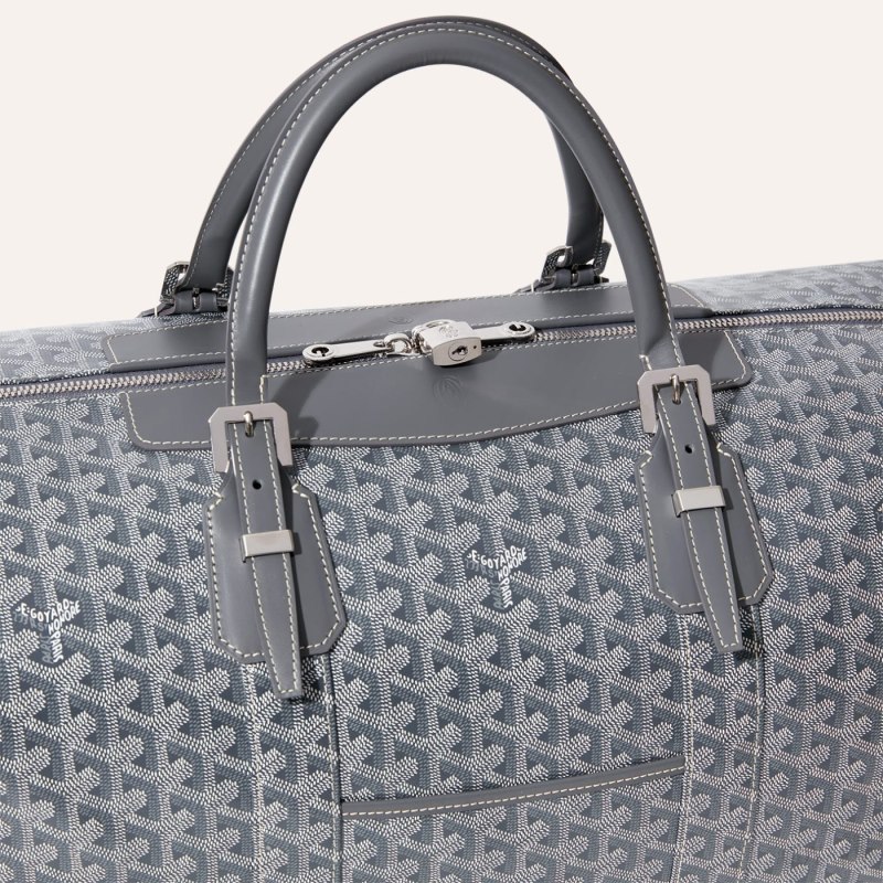 Goyard Bowling 55 bag Seyahat Çantası Gri | GY-VUL8973