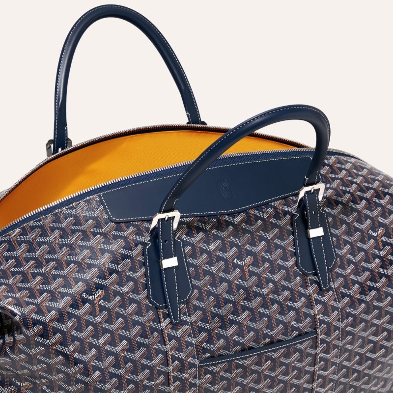 Goyard Bowling 55 bag Seyahat Çantası Lacivert Mavi | GY-TUB3847