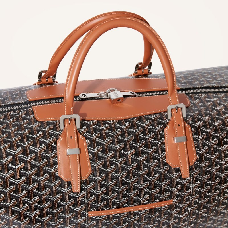 Goyard Bowling 55 bag Seyahat Çantası Siyah Kahverengi | GY-CCS0302