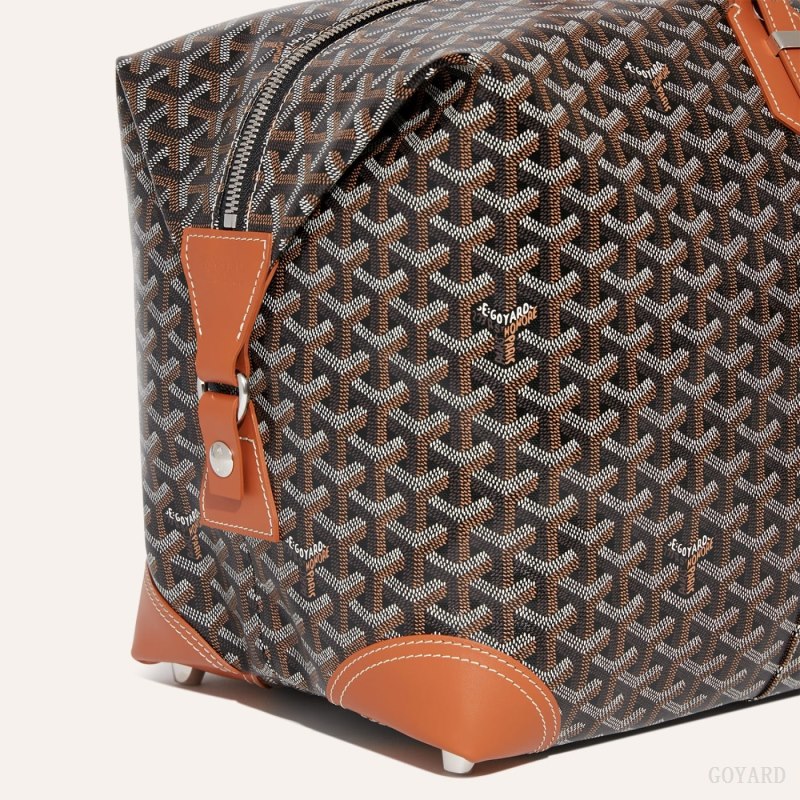 Goyard Bowling 55 bag Seyahat Çantası Siyah Kahverengi | GY-CCS0302