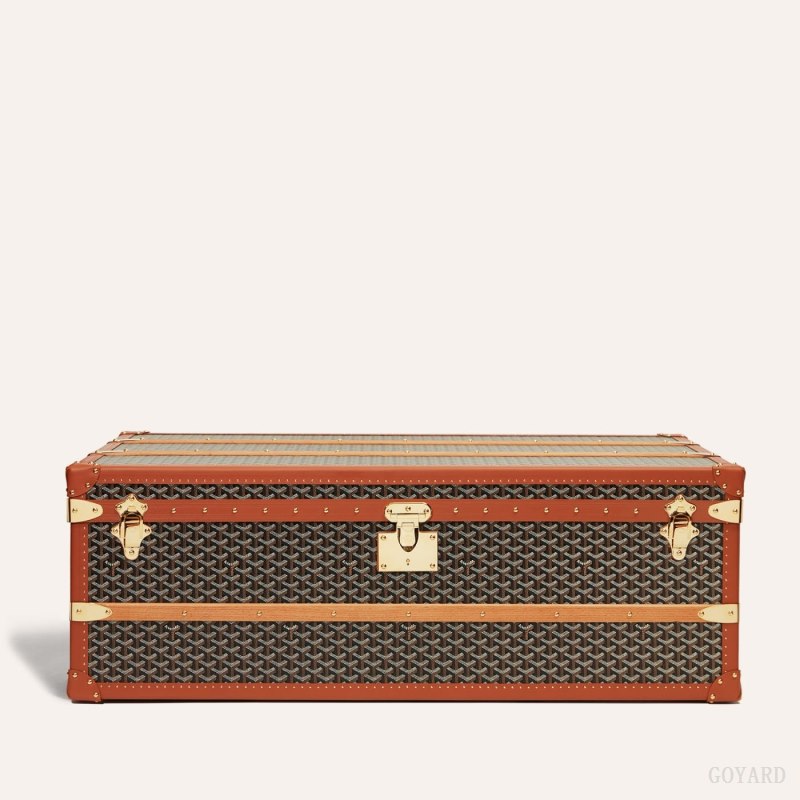 Goyard CABINE TRUNK Valiz Siyah Kahverengi | GY-CNT3181