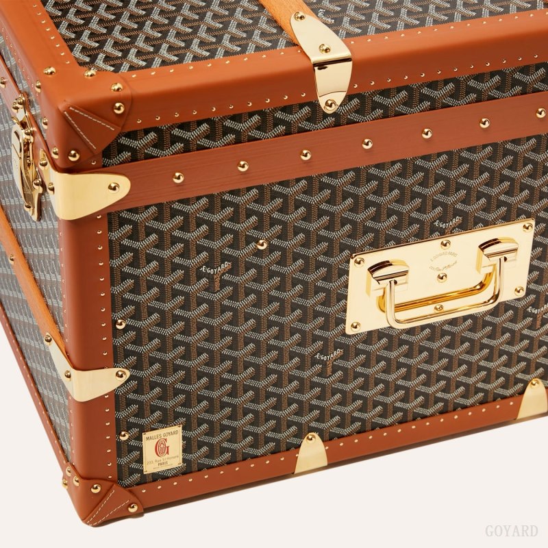 Goyard CABINE TRUNK Valiz Siyah Kahverengi | GY-CNT3181