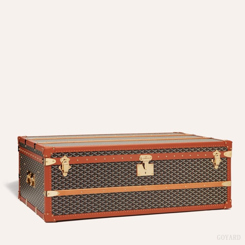 Goyard CABINE TRUNK Valiz Siyah Kahverengi | GY-CNT3181