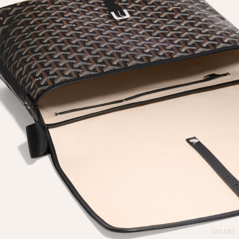Goyard CAPETIEN MM MESSENGER BAG Omuz Çantası Siyah | GY-LAF6025