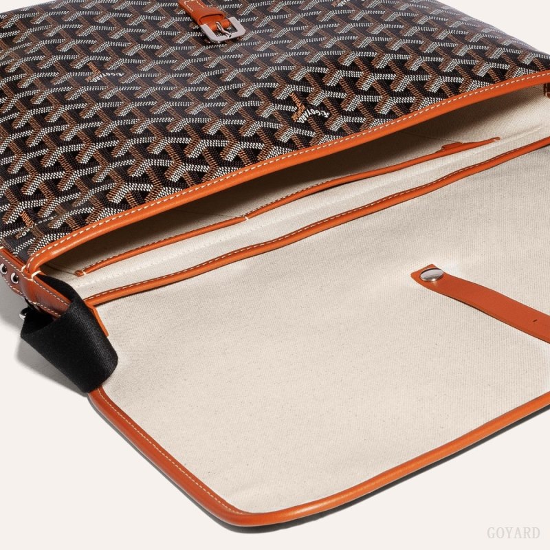 Goyard CAPETIEN MM MESSENGER BAG Omuz Çantası Siyah Kahverengi | GY-MWB1791