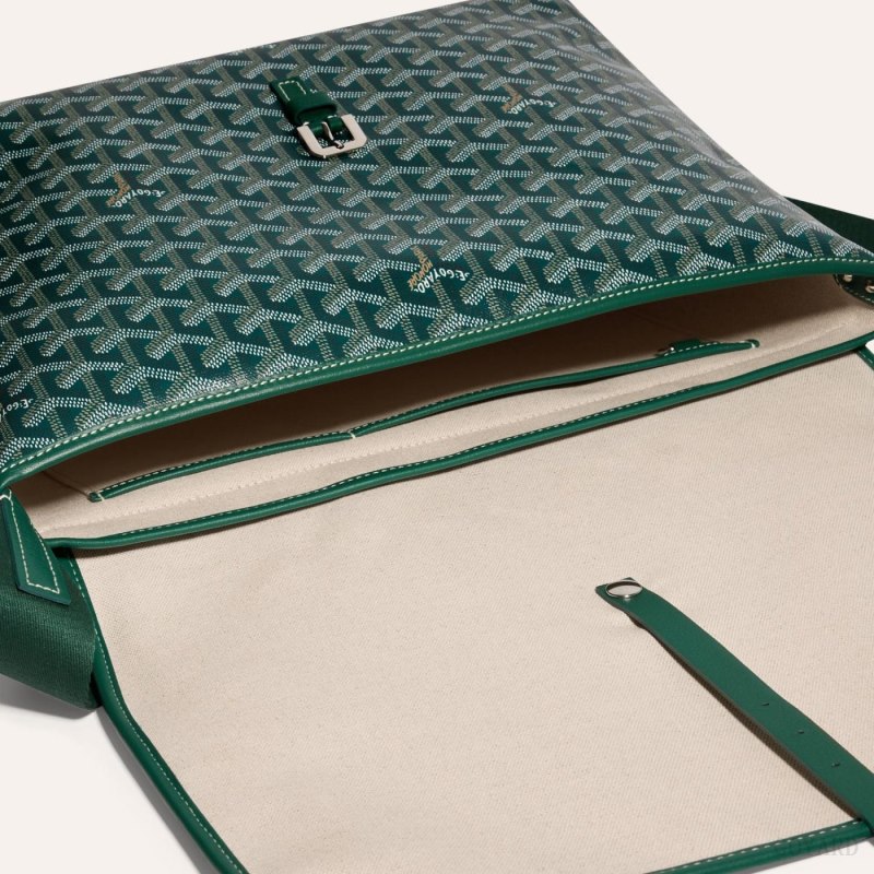 Goyard CAPETIEN MM MESSENGER BAG Omuz Çantası Yeşil | GY-LHP4512