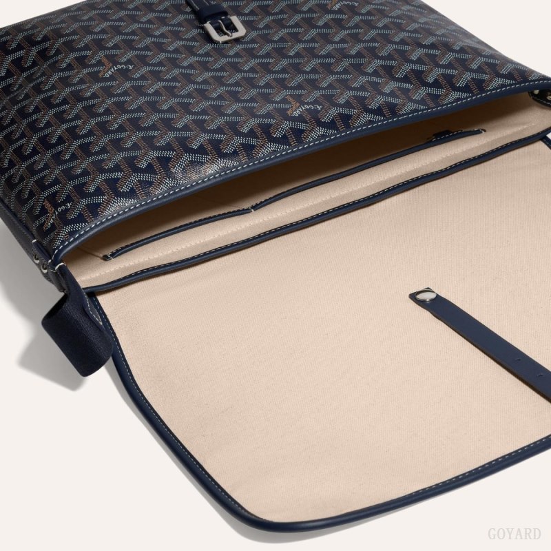 Goyard CAPETIEN MM MESSENGER BAG Omuz Çantası Lacivert Mavi | GY-BOO2331