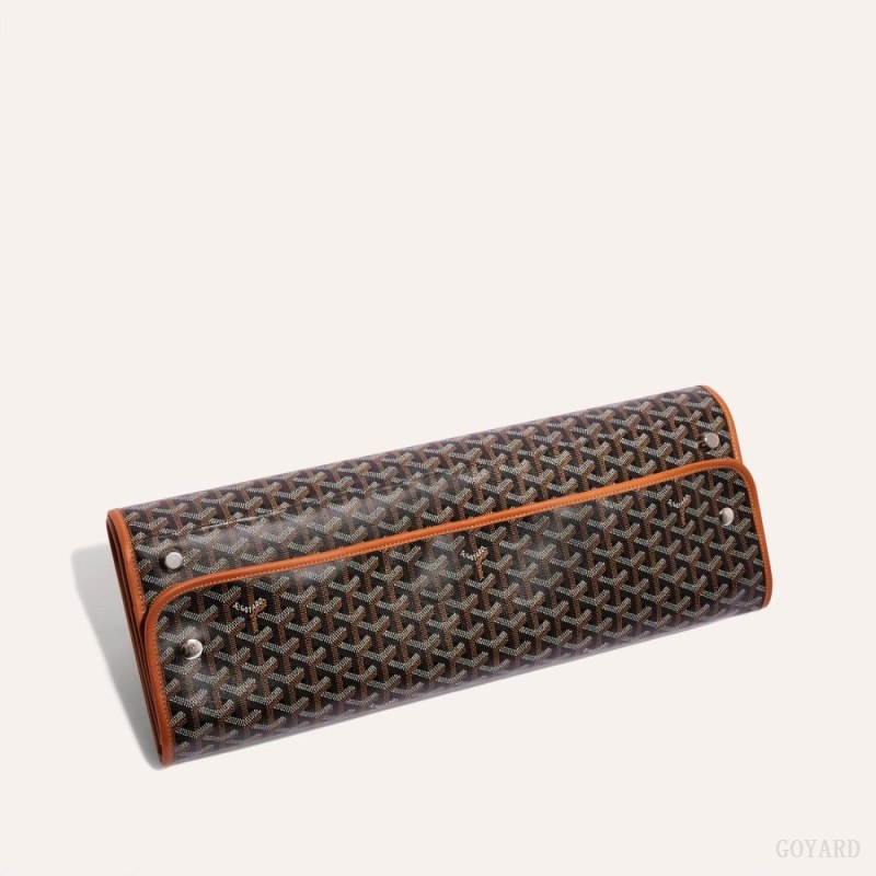 Goyard CARAVELLE 50 SUITCASE Seyahat Çantası Siyah Kahverengi | GY-STL0854