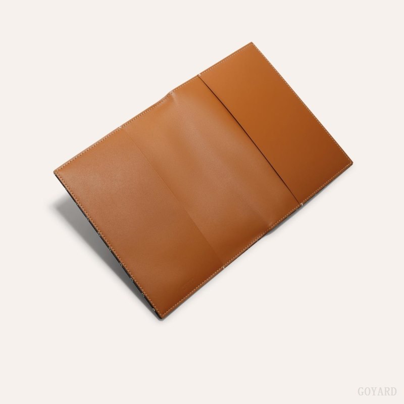 Goyard CASTIGLIONE DOCUMENT COVER Aksesuar Siyah Kahverengi | GY-FTG2234