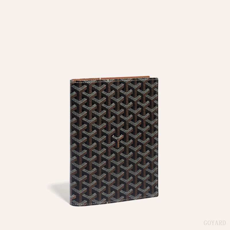 Goyard CASTIGLIONE DOCUMENT COVER Aksesuar Siyah Kahverengi | GY-FTG2234