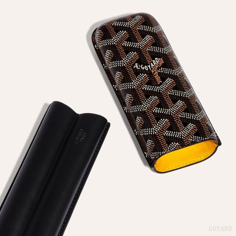 Goyard CHURCHILL 2 CIGAR CASE Aksesuar Siyah | GY-YWJ8716
