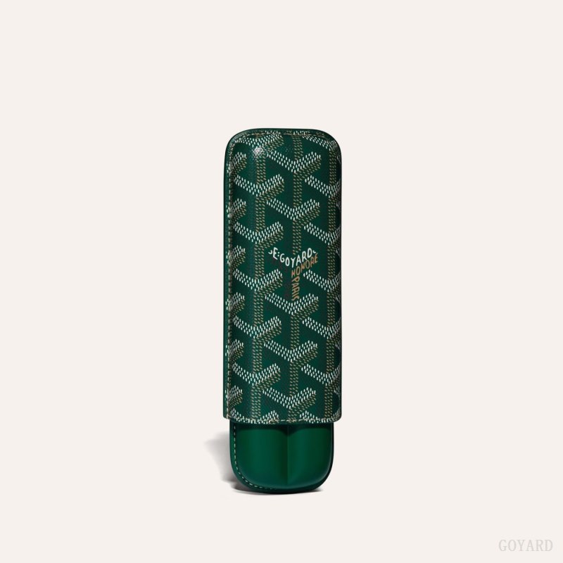 Goyard CHURCHILL 2 CIGAR CASE Aksesuar Yeşil | GY-QWA1383