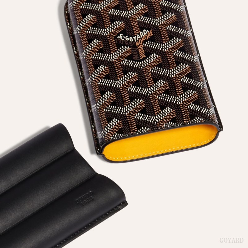 Goyard CHURCHILL 3 CIGAR CASE Vaka Çantası Siyah | GY-NKM8598