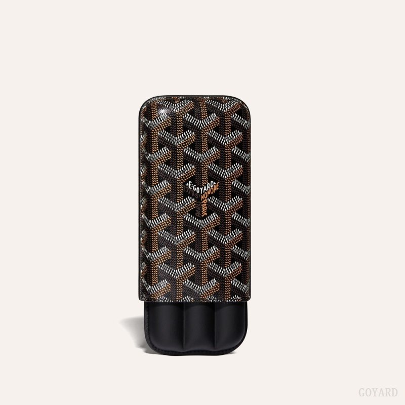 Goyard CHURCHILL 3 CIGAR CASE Vaka Çantası Siyah | GY-NKM8598