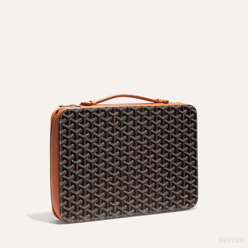 Goyard COMPAGNON UNIVERSEL A4 Aksesuar Siyah Kahverengi | GY-DED2997
