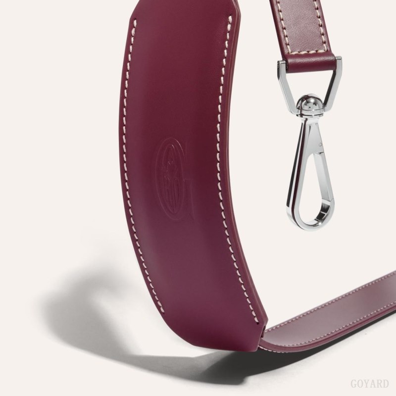 Goyard CUIR MM STRAP Çanta Kayışı Bordo | GY-RYL9352