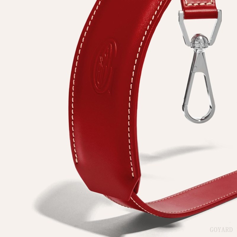 Goyard CUIR MM STRAP Çanta Kayışı Kırmızı | GY-GWU4119