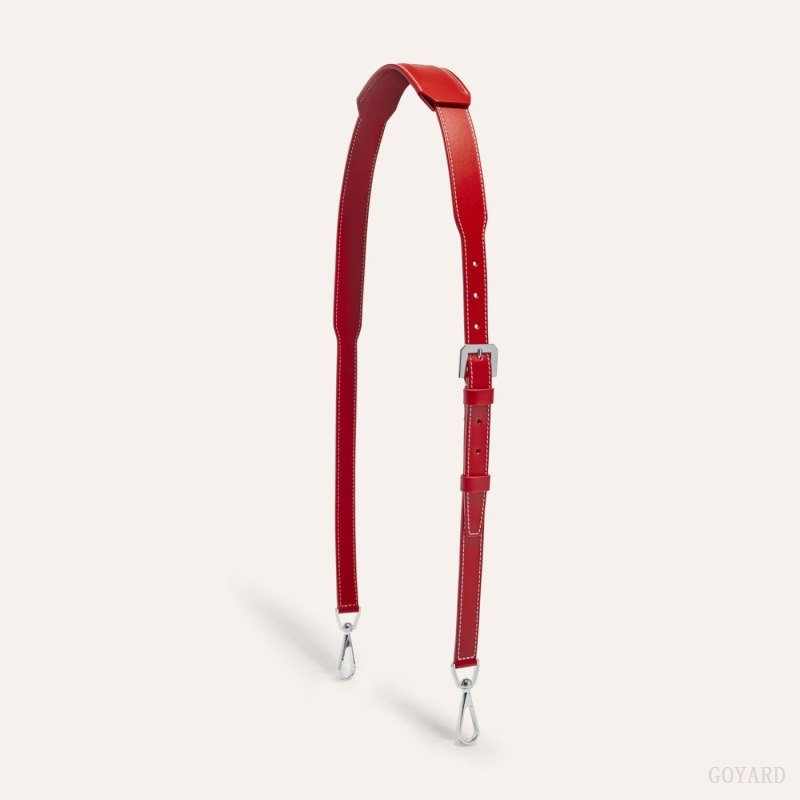 Goyard CUIR MM STRAP Çanta Kayışı Kırmızı | GY-GWU4119