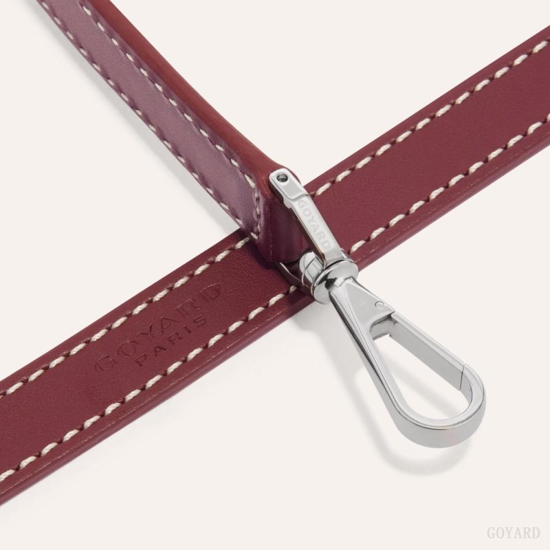 Goyard CUIR PM STRAP Çanta Kayışı Bordo | GY-XHI1268