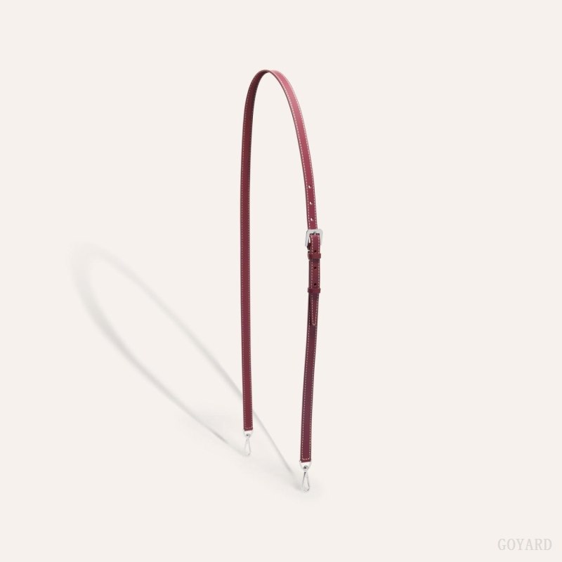 Goyard CUIR PM STRAP Çanta Kayışı Bordo | GY-XHI1268