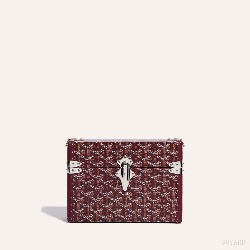 Goyard Cassette Trunk Bag Omuz Çantası Bordo | GY-ASD1368