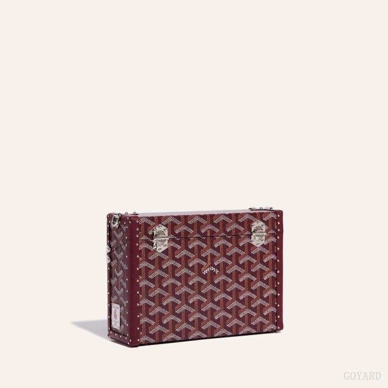 Goyard Cassette Trunk Bag Omuz Çantası Bordo | GY-ASD1368
