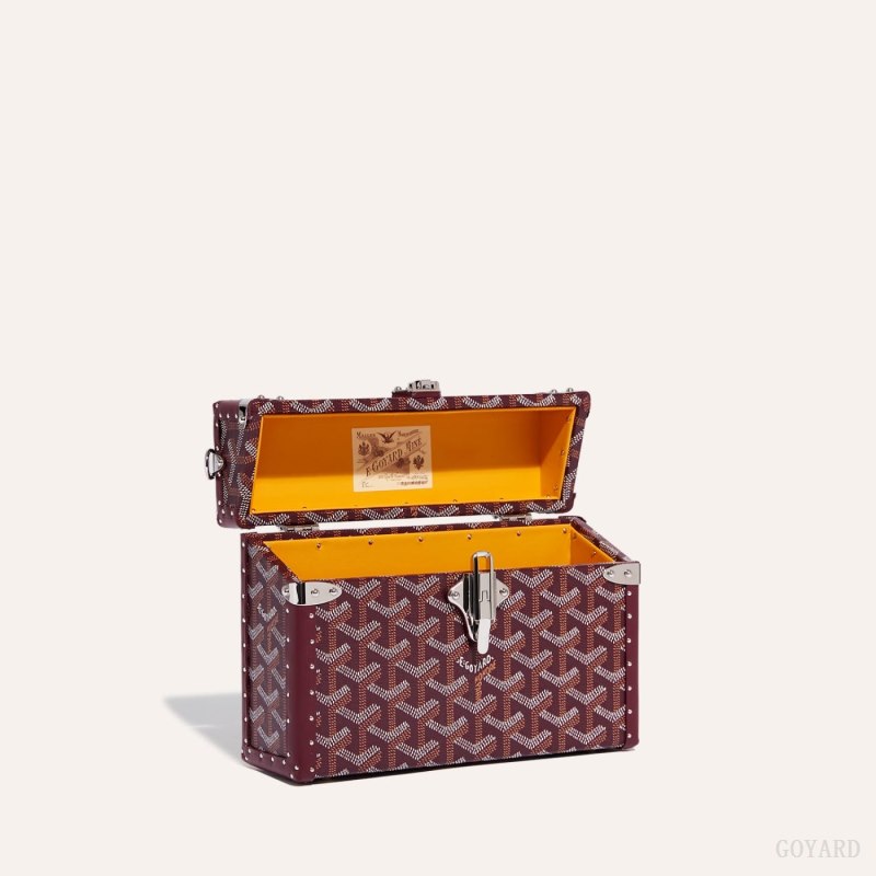 Goyard Cassette Trunk Bag Omuz Çantası Bordo | GY-ASD1368