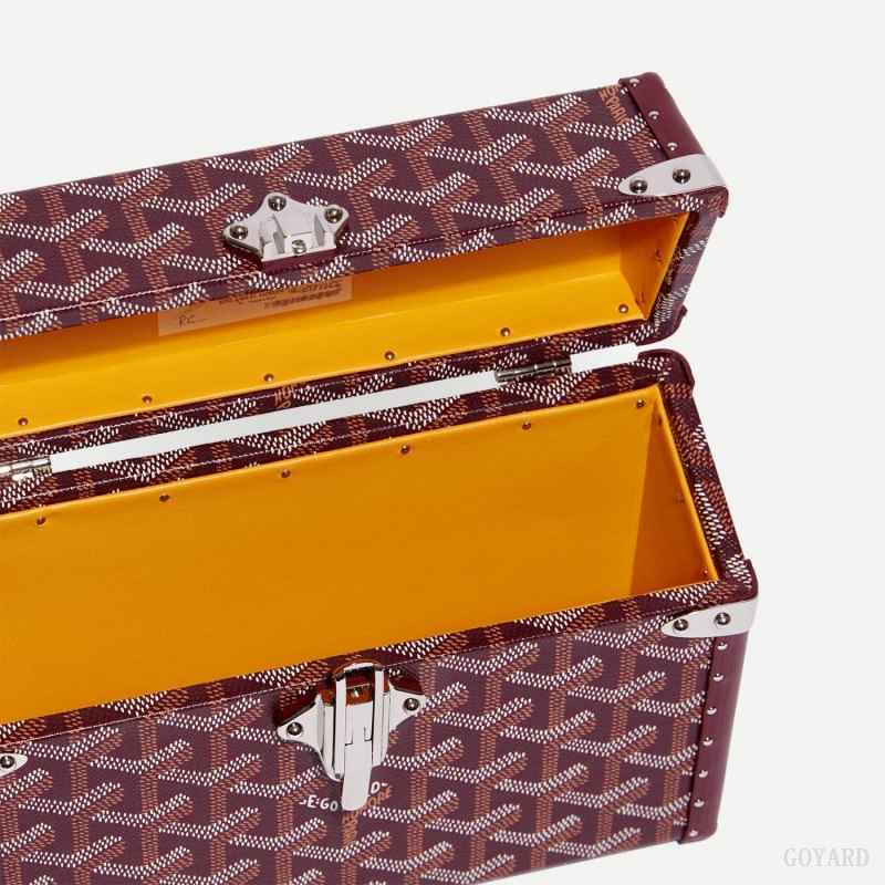 Goyard Cassette Trunk Bag Omuz Çantası Bordo | GY-ASD1368