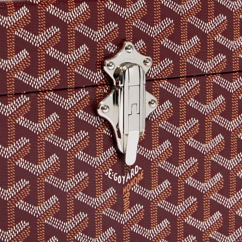 Goyard Cassette Trunk Bag Omuz Çantası Bordo | GY-ASD1368