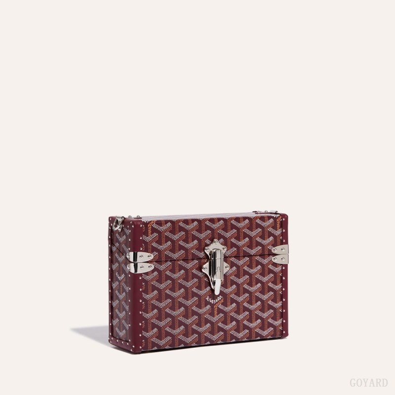 Goyard Cassette Trunk Bag Omuz Çantası Bordo | GY-ASD1368