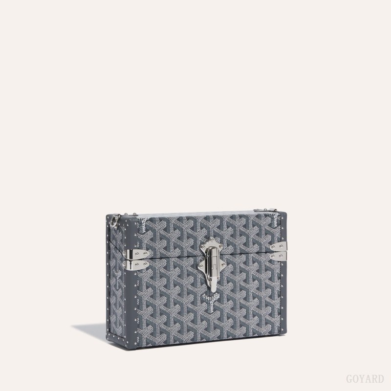 Goyard Cassette Trunk Bag Omuz Çantası Gri | GY-JBH7876