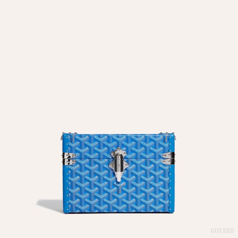 Goyard Cassette Trunk Bag Omuz Çantası Mavi | GY-TEW6267