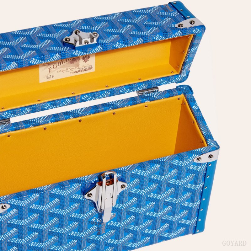 Goyard Cassette Trunk Bag Omuz Çantası Mavi | GY-TEW6267