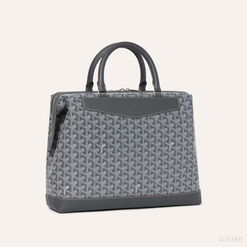 Goyard Cisalpin Document Case Çantası Gri | GY-KJA8224