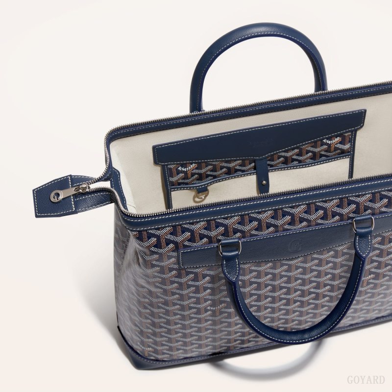 Goyard Cisalpin Document Case Çantası Lacivert Mavi | GY-ARY1798