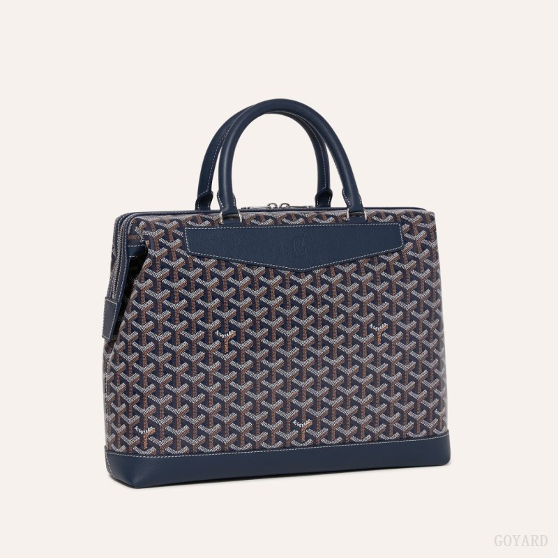 Goyard Cisalpin Document Case Çantası Lacivert Mavi | GY-ARY1798
