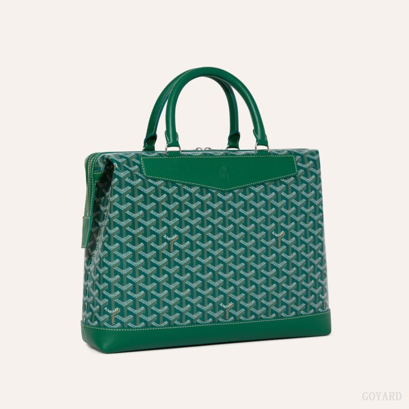 Goyard Cisalpin Document Case Çantası Yeşil | GY-NRQ0733