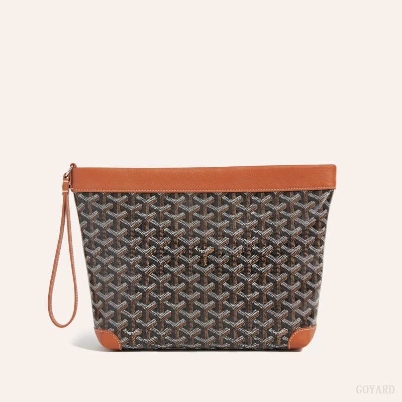 Goyard Conti pouch Kese Çanta Siyah Kahverengi | GY-MUU9366